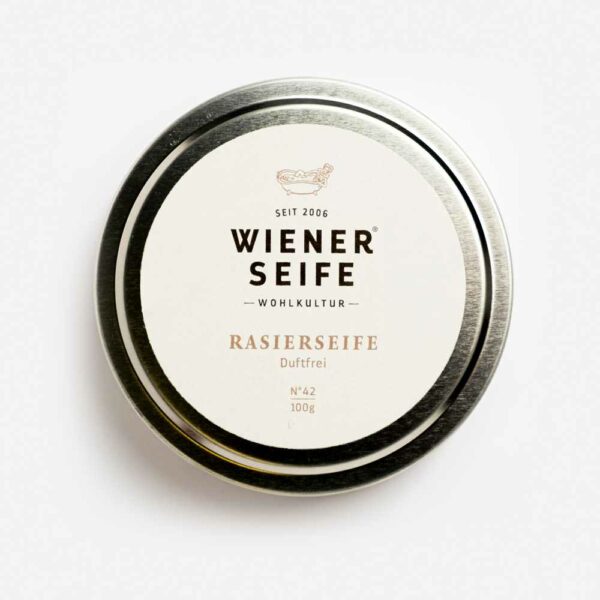 Wiener Rasierseife Duftfrei N°42, Dose