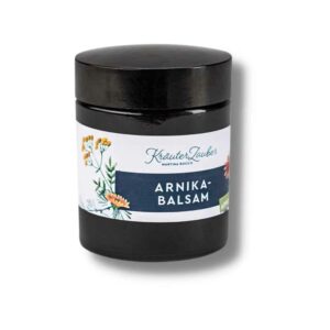 Arnika Balsam von Kräuterzauber, basierend auf der kraftvollen Heilpflanze Arnika, die seit Generationen bekannt.